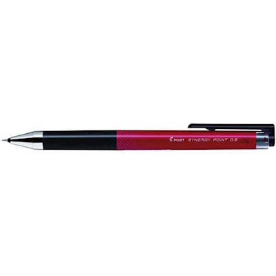 Immagine di Roller ink gel colore rosso PILOT SYNERGY POINT punta superfine mm 0,5