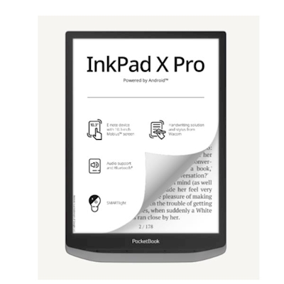 Immagine di E-Book Reader 10.3" 32GB POCKETBOOK InkPad X Pro Mist Grey (e note taking) PB1040D-M-WW