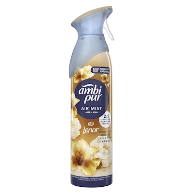 Immagine di Deodorante per ambienti AMBI PUR AIR MIST LENOR 185 ml fragranza oro e fiori di vaniglia