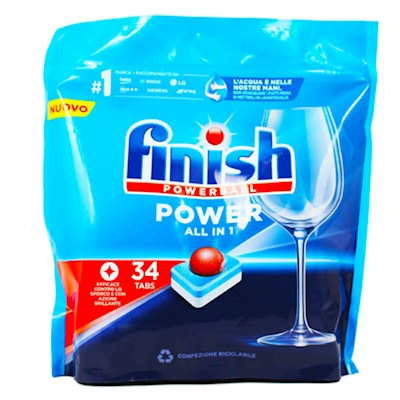 Immagine di Detergente per lavastoviglie Finish Power All in 1 34 tabs