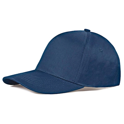 Immagine di Cappellino Golf 5 pannelli in cotone colore blu 2500+