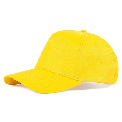 Immagine di Cappellino Golf 5 pannelli in cotone colore giallo 2500+