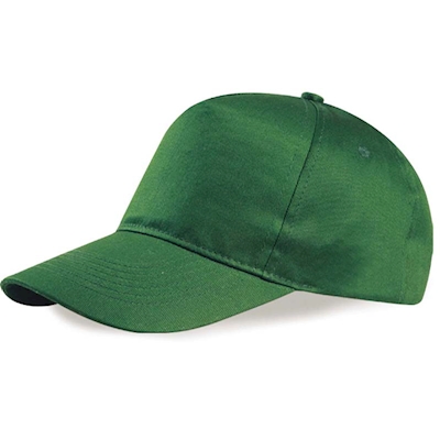 Immagine di Cappellino Golf 5 pannelli in cotone colore verde 2500+