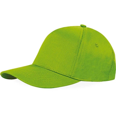Immagine di Cappellino Golf 5 pannelli in cotone colore verde lime 2500+