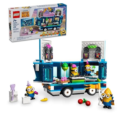Immagine di Costruzioni LEGO Il Party Bus musicale dei Minions 75581
