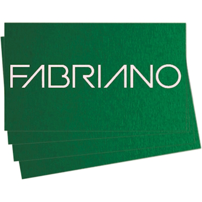 Immagine di Cartoncino liscio FABRIANO cm 70x100 g200 verde risma da 10 fogli