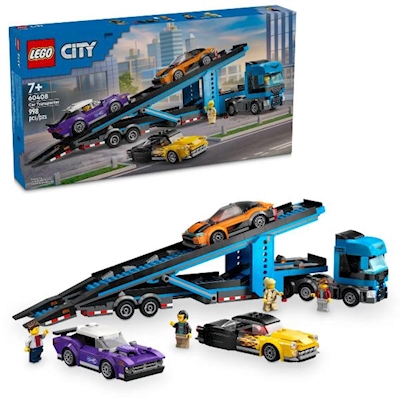 Immagine di Costruzioni LEGO CAMION TRASPORTATORE CON AUTO SPORTIVE 60408A