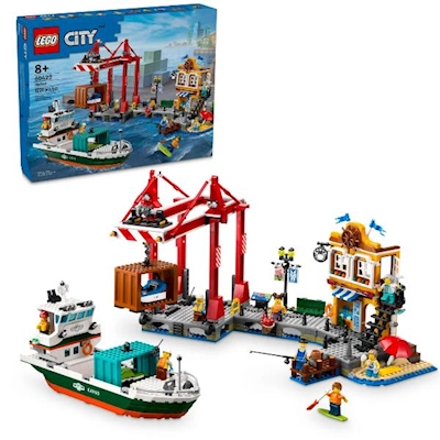 Immagine di Costruzioni LEGO PORTO E NAVE MERCI 60422A