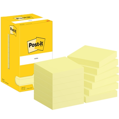 Immagine di Post-it 3M 654-CY 100 ff 76x76 giallo