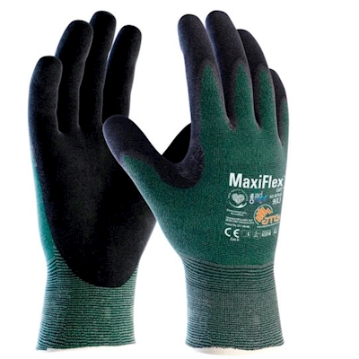 Immagine di Guanti Ataglia 42-8743 MAXIFLEX CUT colore verde/nero taglia 9 - paio