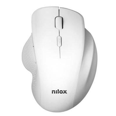 Immagine di NILOX Mouse ergonomico wireless 3200 DPI, 2.4G, Bianco - NXMOWI3002