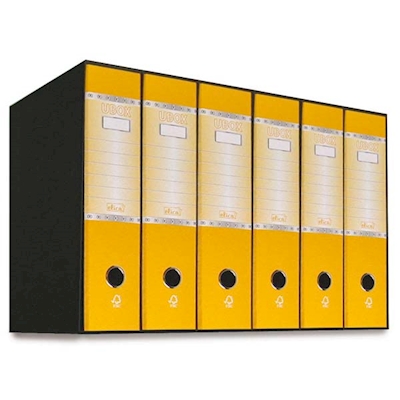 Immagine di Raccoglitore ELICA U-BOX cm 8 prot. giallo