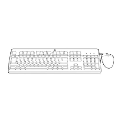 Immagine di HP HPE USB IT Keyboard/Mouse Kit 631362-B21