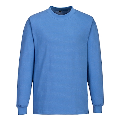 Immagine di T-shirt manica lunga antistatica ESD PORTWEST AS22 colore blu taglia XXL