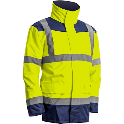 Immagine di Parka alta visibilità 4 in 1 COVERGUARD KANATA colore giallo/blu taglia L