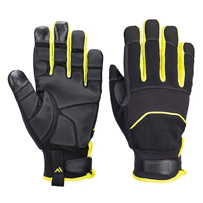 Immagine di Guanti antitaglio in nylon PORTWEST A792 colore nero/giallo taglia S - paio