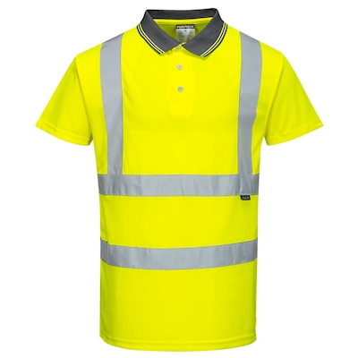 Immagine di Polo maniche corte hi-vis PORTWEST S477 colore giallo taglia XXXXXL