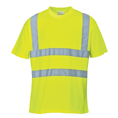 Immagine di T-shirt alta visibilità PORTWEST S478 colore giallo taglia L