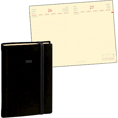 Immagine di Agenda Silk giornaliera Daily 17 Prestige cm 12x17 nero