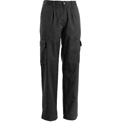 Immagine di Pantaloni multitasche GLOBAL TRADING WORK poliestere/cotone colore nero taglia XXL