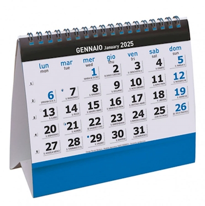 Immagine di Calendario da tavolo Essential Desk cm 16,5x14 blu 100+