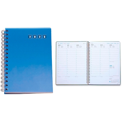 Immagine di Agenda in PPL con spirale settimanale cm 17x24 sky 20+