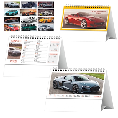 Immagine di Calendario da tavolo cm 19x14,5 Auto Sportive 100+