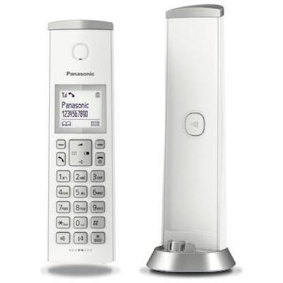 Immagine di Telefono cordless digitale PANASONIC CORDLESS DESIGN KX-TGK220 WHITE SEGRETERIA KX-TGK220JTW