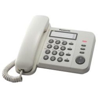 Immagine di Telefono con filo PANASONIC KX-TS520EX1W