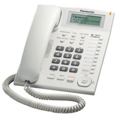 Immagine di Telefono con filo PANASONIC KX-TS880EXW