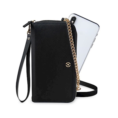 Immagine di Custodia similpelle nero CELLY VENERE - Universal Wallet Case VENEREBK