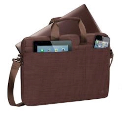 Immagine di Borsa a tracolla notebook da 15.6 poliestere marrone RIVACASE Borsa per Notebook da 15.6" - Marrone