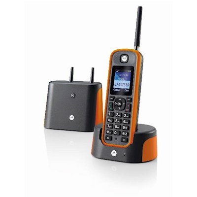 Immagine di Telefono cordless digitale MOTOROLA CORDLESS RUGGED O201 ARANCIONE 107O201NARANJAF