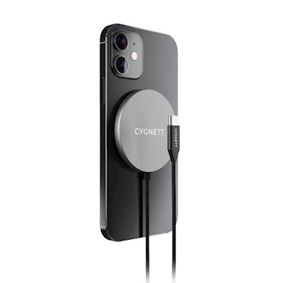 Immagine di Caricabatterie wireless/senza fili Nero USB-C CYGNETT Cavo MagCharge 7.5W 2M â€“ Nero CY3759CYMCC