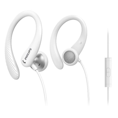 Immagine di Auricolari con filo Bianco PHILIPS Cuffie sportive in-ear con microfono TAA1105WT/00