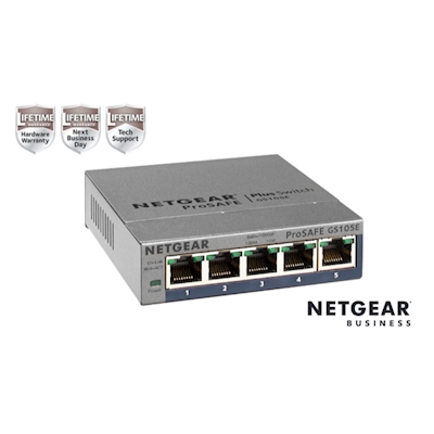 Immagine di Switch NETGEAR NETGEAR SMB High GS105E-200PES