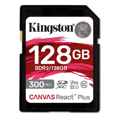 Immagine di Memory Card KINGSTON 128GB React Plus UHS-II SDXC (senza lettore) SDR2/128GB