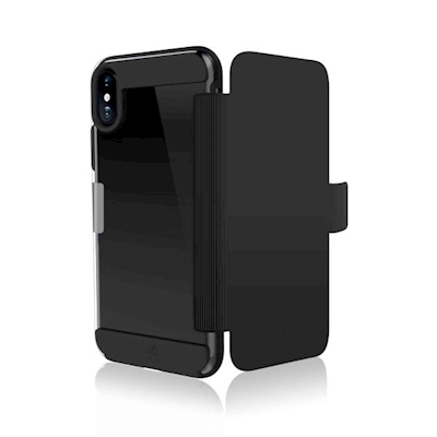 Immagine di Cover silicone nero BLACK ROCK BOOKLET - Apple iPhone Xs/ iPhone X 1051FIT02