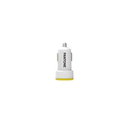 Immagine di Caricabatterie bianco PANTONE PANTONE - USB Car Charger 10W PT-DC1USBY