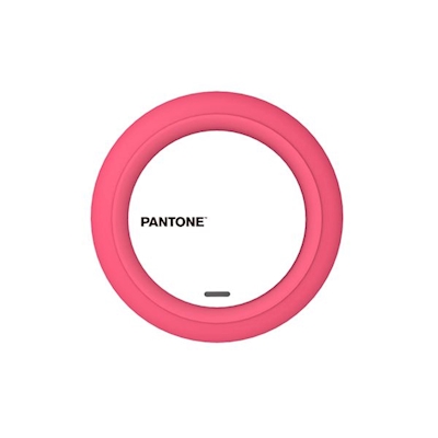 Immagine di Caricabatterie wireless/senza fili rosa microusb PANTONE PANTONE - Wireless Charger 7.5W PT-WC001P