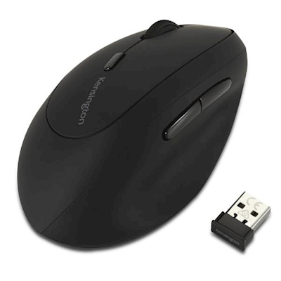 Immagine di Mouse KENSINGTON Pro Fit Ergo wireless per mancini nero