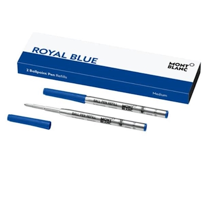 Immagine di Refill (m) mont blanc royal blue blu 2pz per pennea sfera