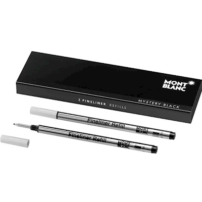 Immagine di Refill (b) mont blanc mystery black nero 2pz per roller