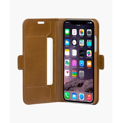 Immagine di Custodia pelle marrone DBRAMANTE 1928 Copenhagen Slim - Custodia in Pelle per iPhone 11/ COXRGT00107