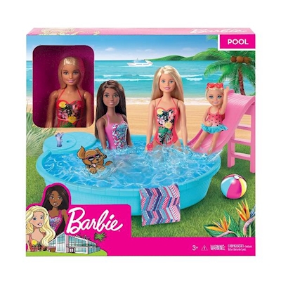 Immagine di MATTEL Barbie Piscina WDoll Blonde GHL91