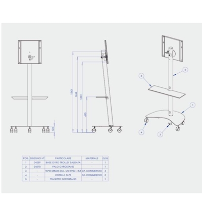 Immagine di Gyro trolley per samsung flip 2