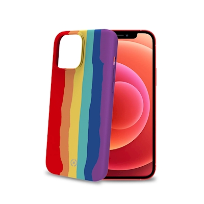 Immagine di Cover silicone rosso CELLY RAINBOW - Apple iPhone 13 RAINBOW1007