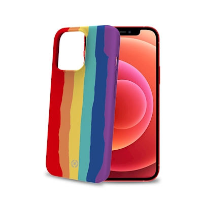 Immagine di Cover silicone rosso CELLY RAINBOW - Apple iPhone 13 Pro Max RAINBOW1009