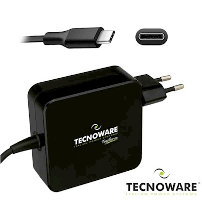 Immagine di Alimentatore per PC PRODOTTI BULK Tecnoware - Caricatore USB C 65W FAU17563