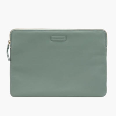 Immagine di Custodia pelle verde DBRAMANTE 1928 PARIS - LAPTOP/MB PRO 15" 16"- VERDE PA15PBGR5502